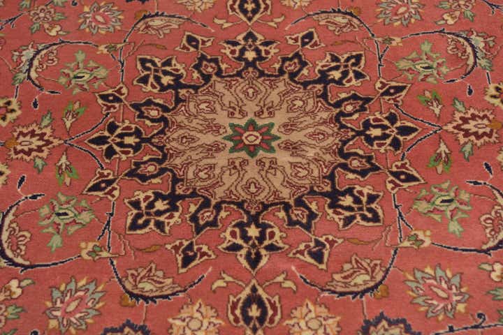 3' 5 x 5' Hand Knotted Isfahan Persian Rug