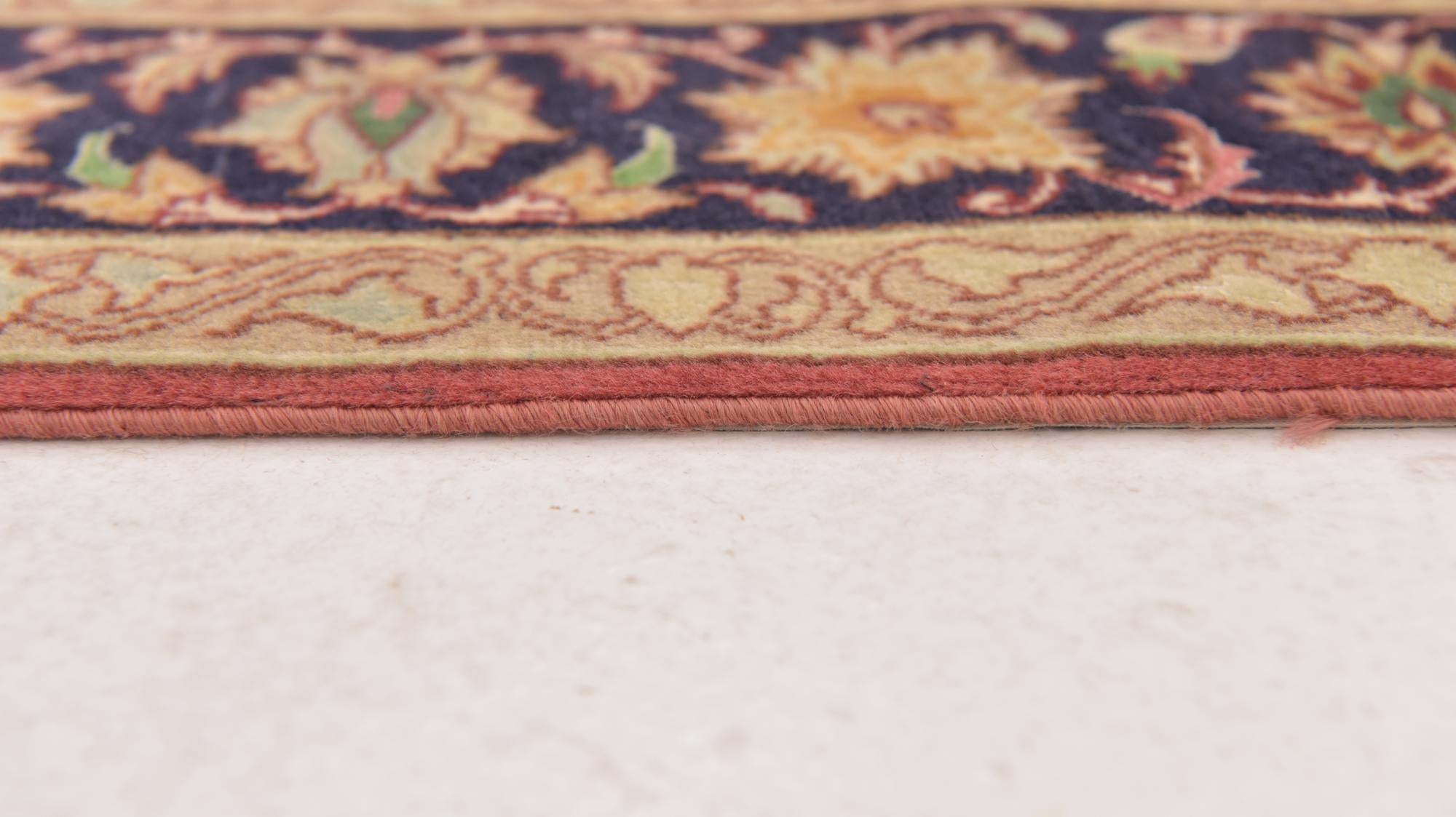 3' 5 x 5' Hand Knotted Isfahan Persian Rug