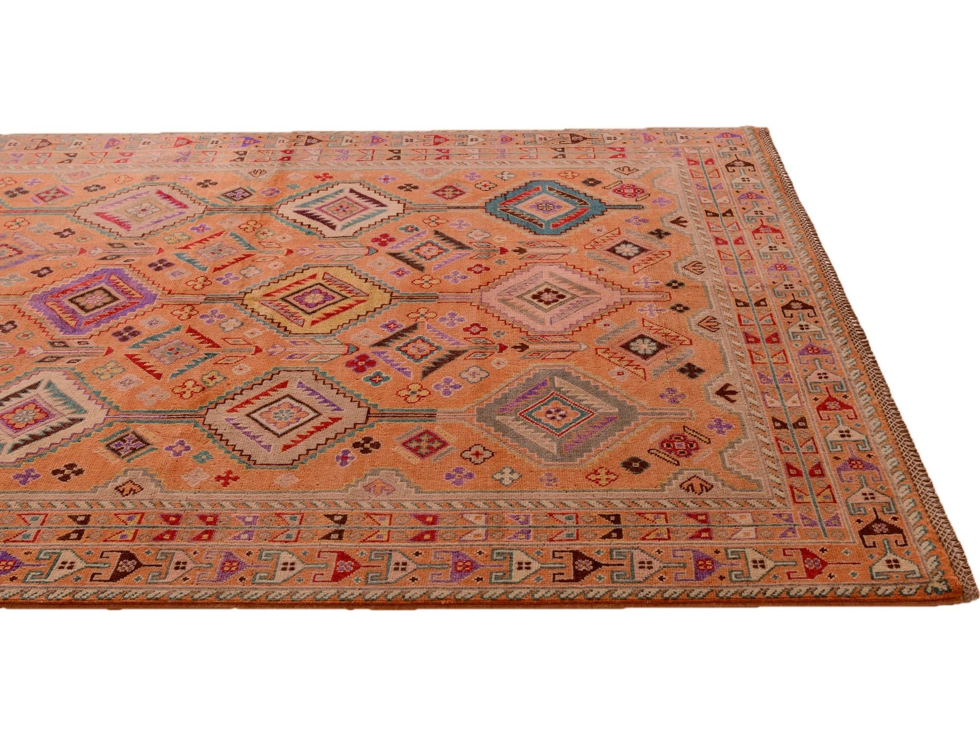 5' 7 x 8' Hand Knotted Kazak Rug