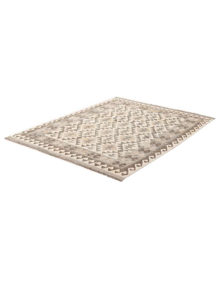 4' 10 x 6' 6 Hand Woven Kilim Maymana Wool Rug