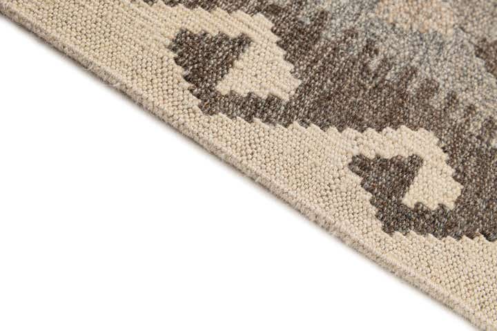 4' 10 x 6' 6 Hand Woven Kilim Maymana Wool Rug