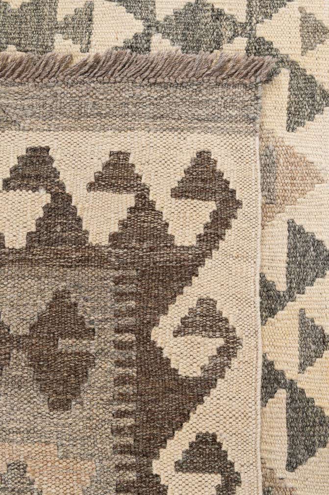 4' 10 x 6' 6 Hand Woven Kilim Maymana Wool Rug