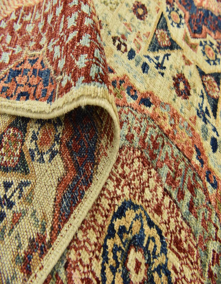 Detail image of 8' x 10' 3  Hand Knotted Mamluk Ziegler Rug