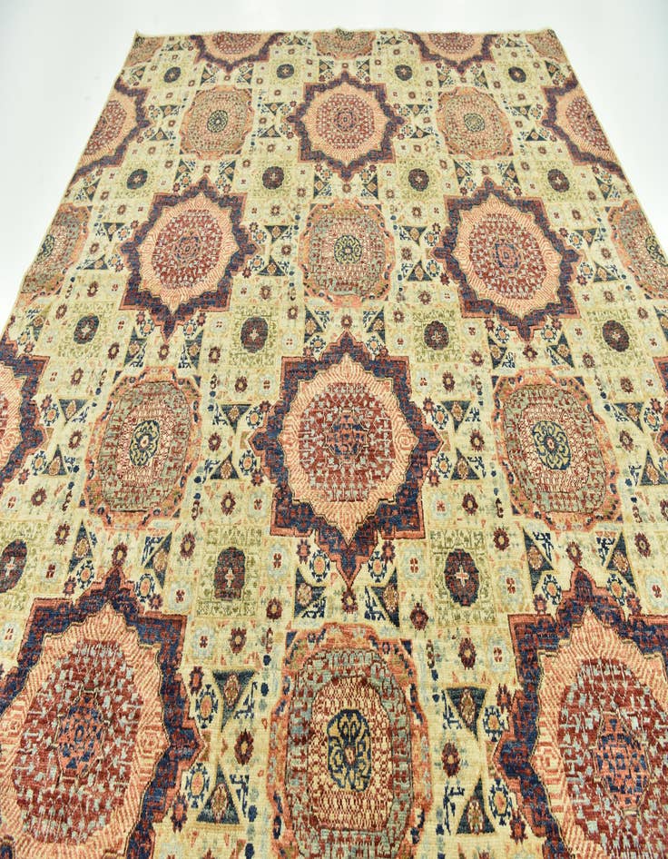 Detail image of 8' x 10' 3  Hand Knotted Mamluk Ziegler Rug