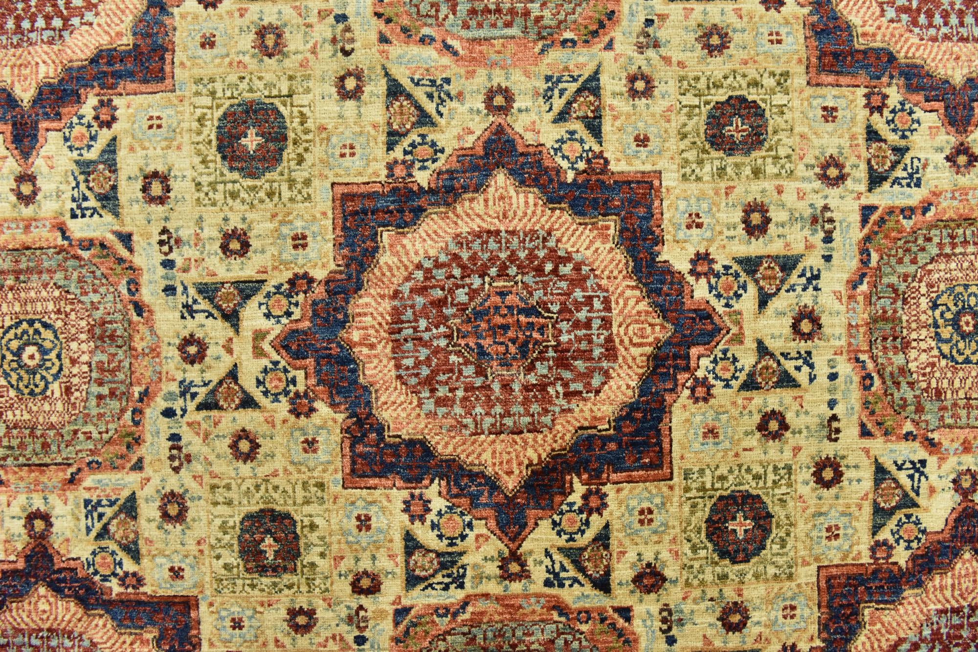 8' x 10' 3 Hand Knotted Mamluk Ziegler Rug