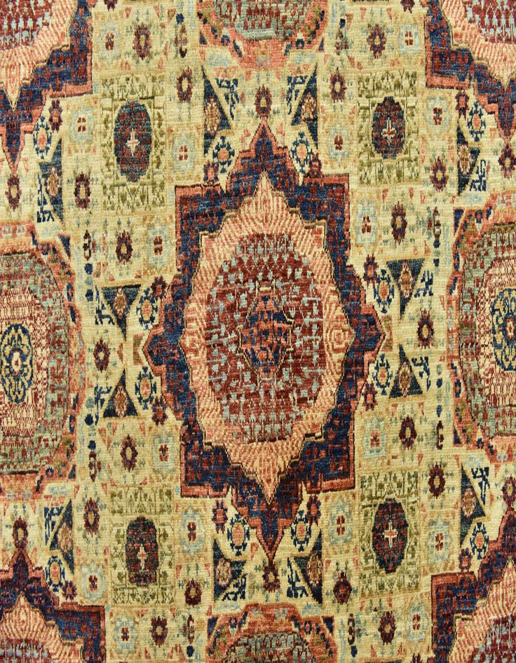 Detail image of 8' x 10' 3  Hand Knotted Mamluk Ziegler Rug
