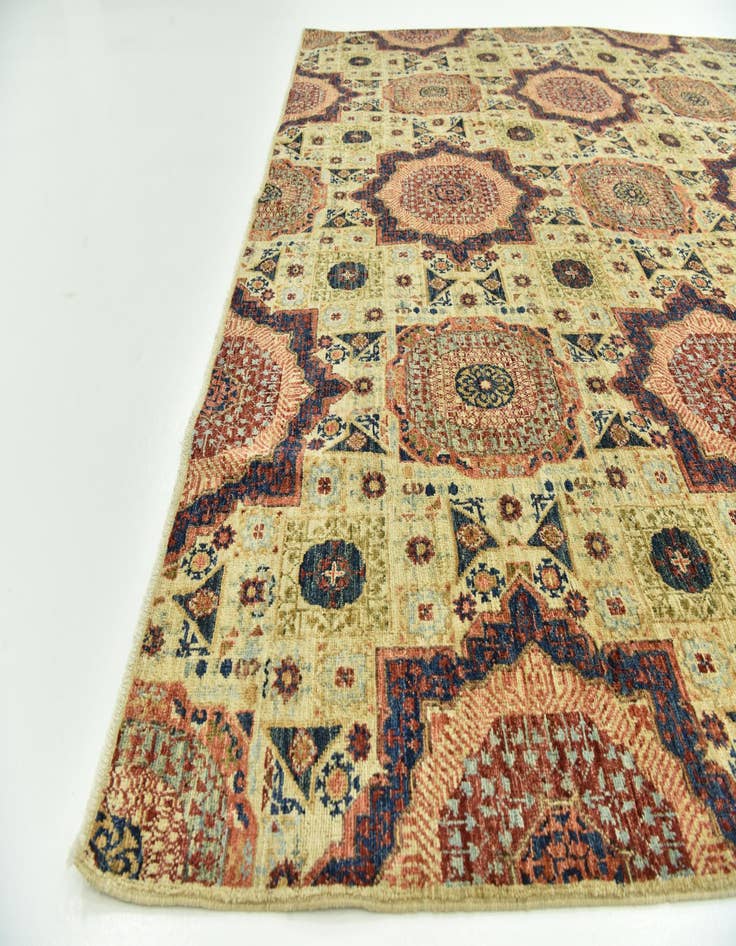 Detail image of 8' x 10' 3  Hand Knotted Mamluk Ziegler Rug