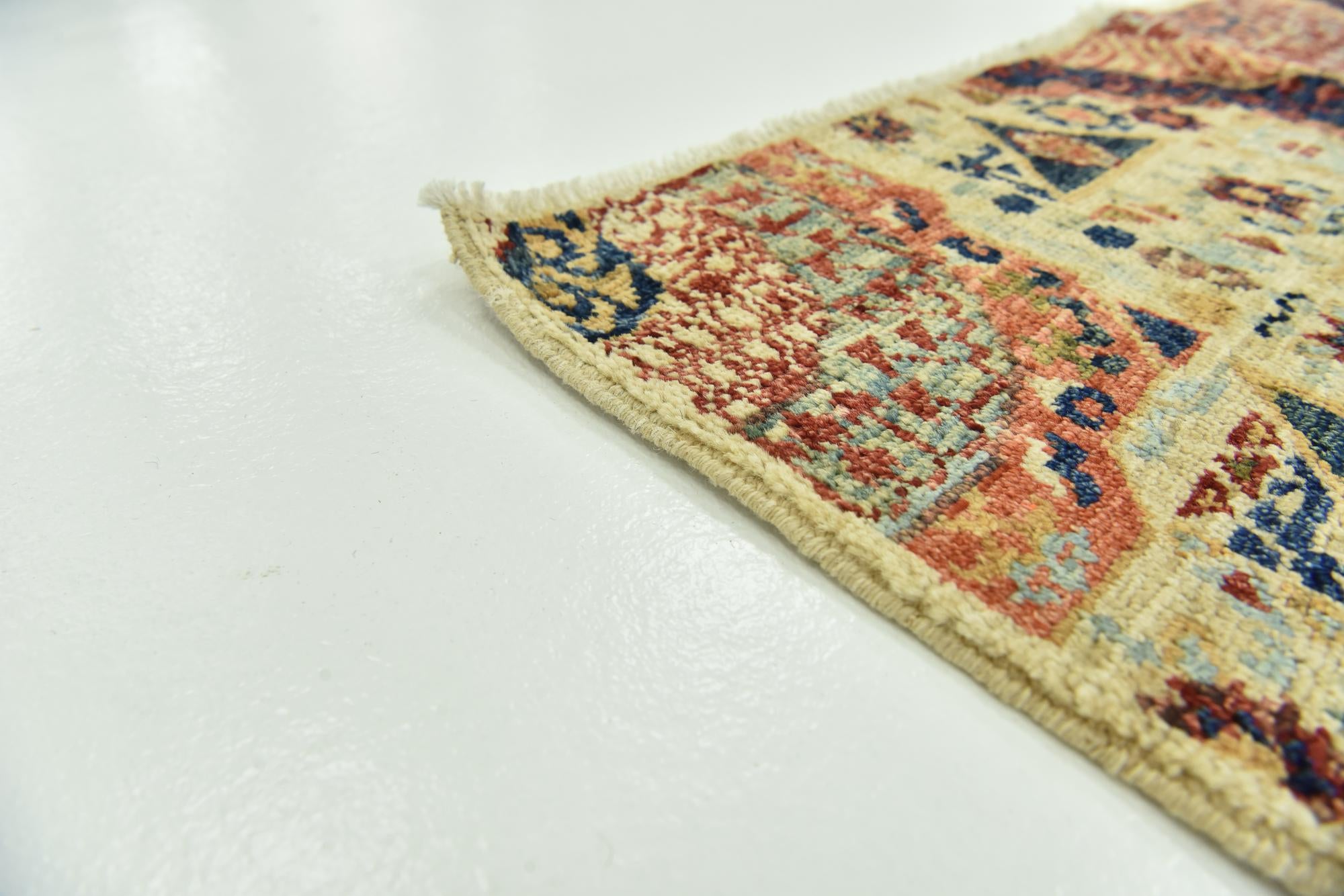 8' x 10' 3 Hand Knotted Mamluk Ziegler Rug