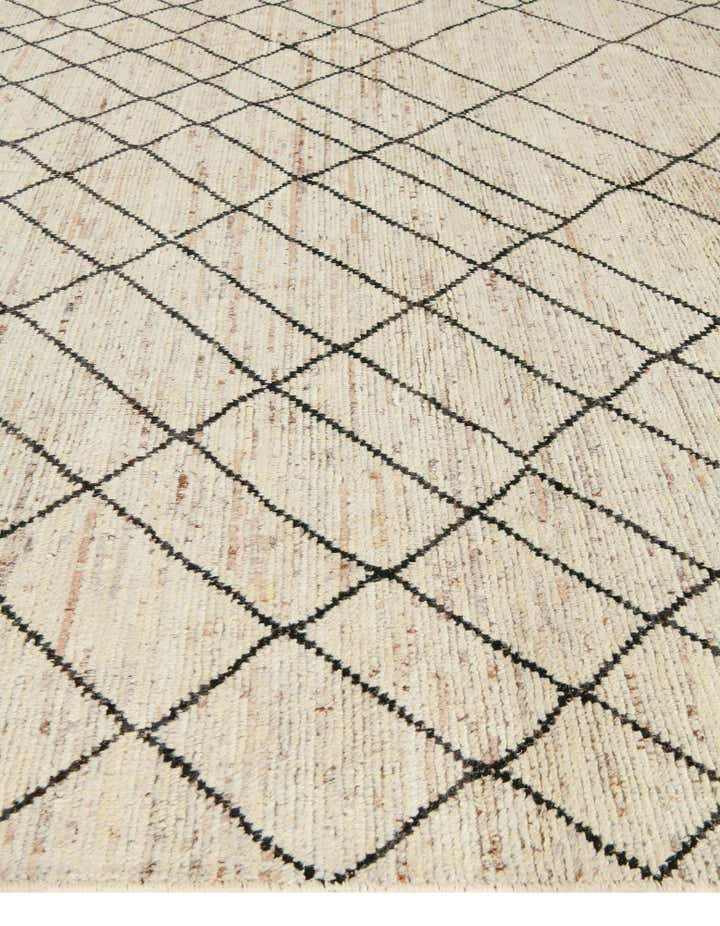 12' 9 x 19' 7 Hand Knotted Moroccan Wool Rug