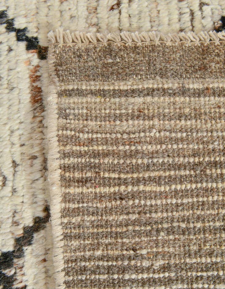 Detail image of 12' 9 x 19' 7 Hand Knotted Moroccan Wool Rug