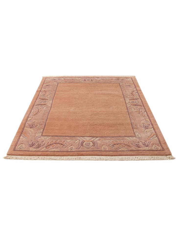 Detail image of 4' x 5' 11  Hand Knotted Nepal Wool Rug