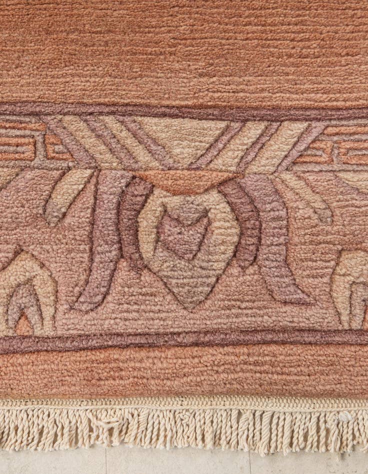 Detail image of 4' x 5' 11  Hand Knotted Nepal Wool Rug