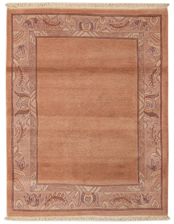 Detail image of 4' x 5' 11 Hand Knotted Nepal Wool Rug