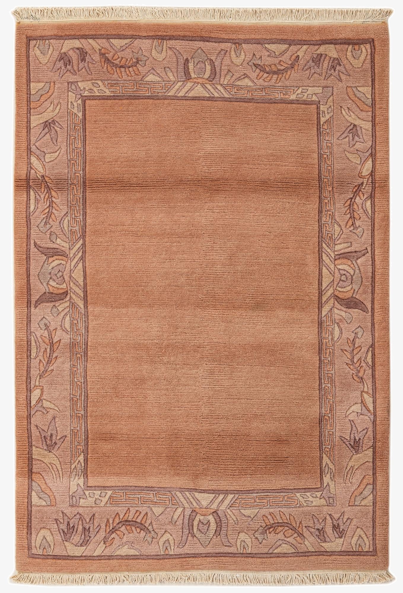 4' x 5' 11  Hand Knotted Nepal Wool Rug