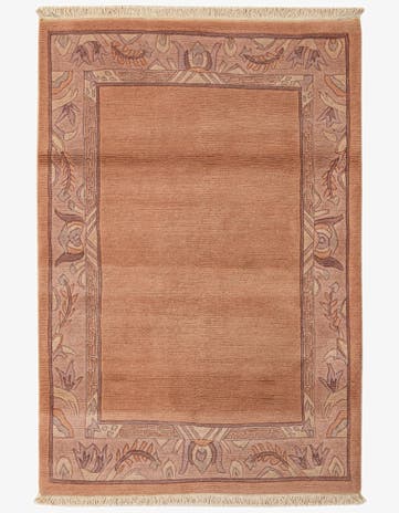 4' x 5' 11 Hand Knotted Nepal Wool Rug