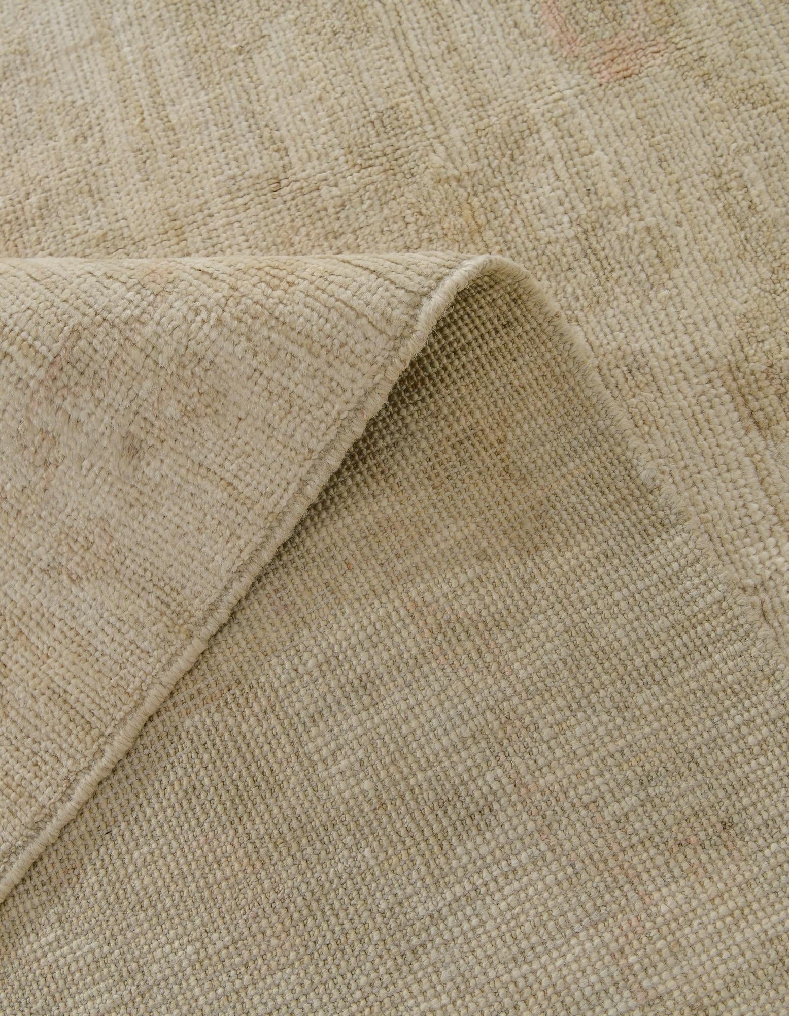 8' 1 x 10' 1 Hand Knotted Oushak Wool Rug