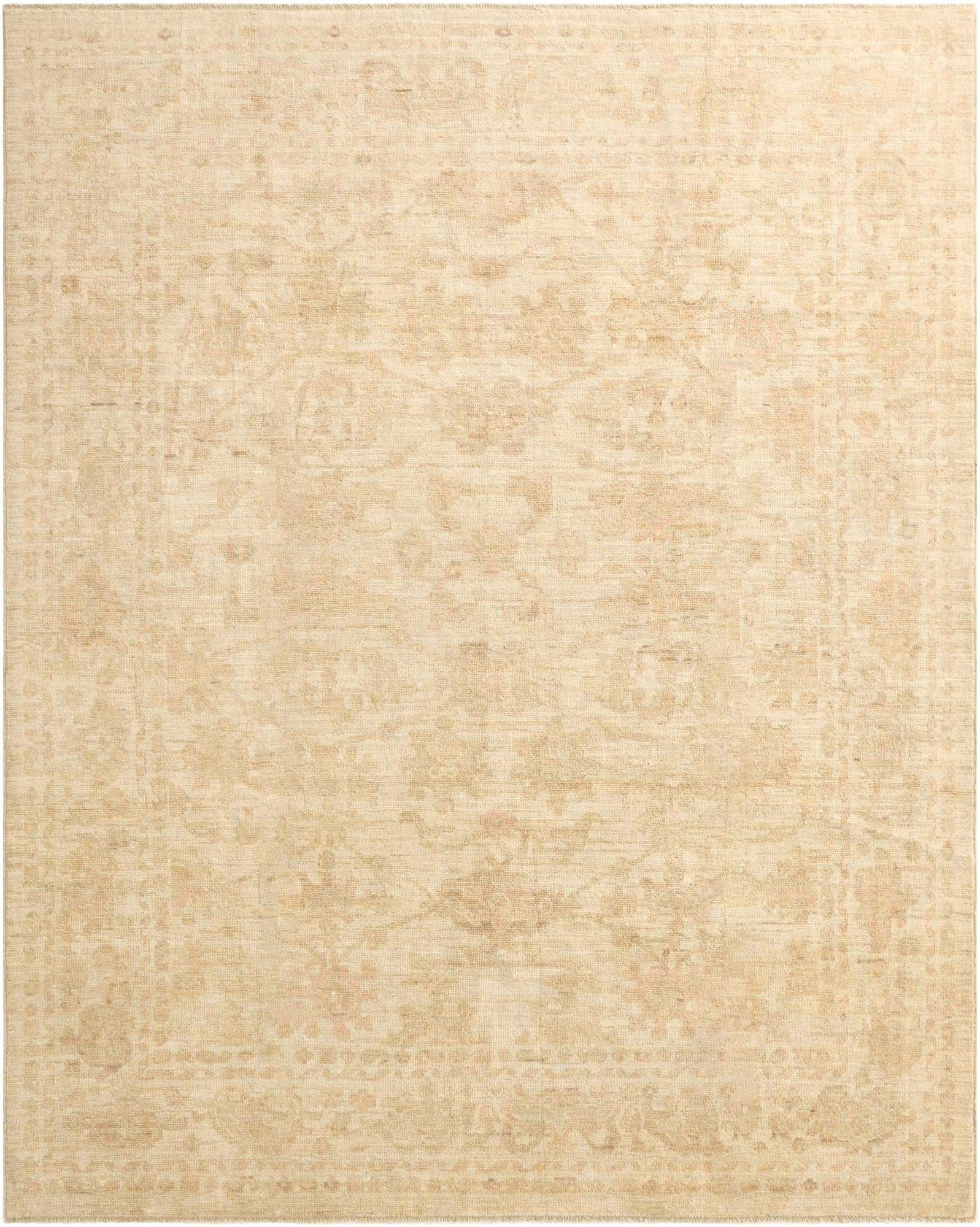 8' 1 x 10' 1  Hand Knotted Oushak Wool Rug
