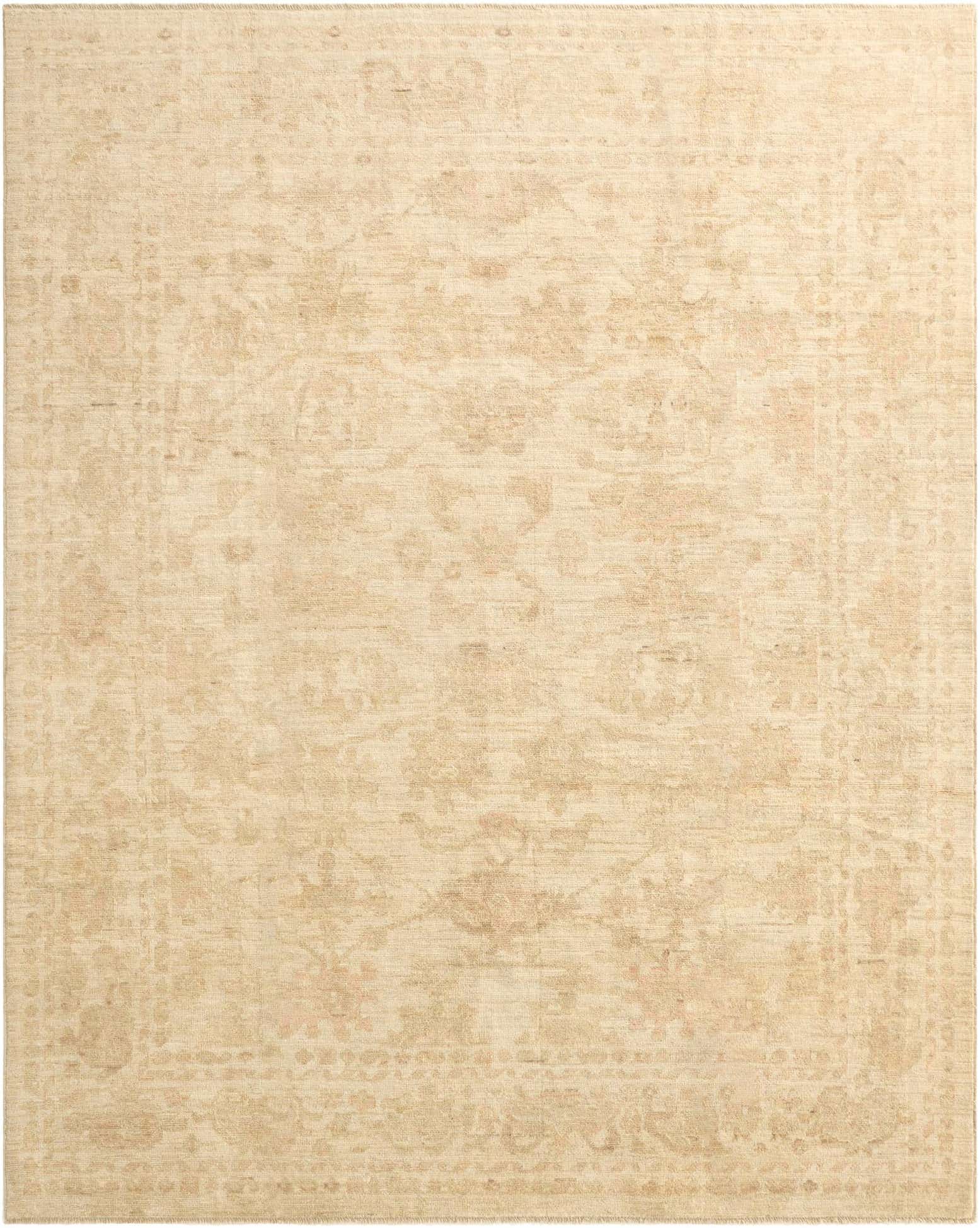 8' 1 x 10' 1 Hand Knotted Oushak Wool Rug