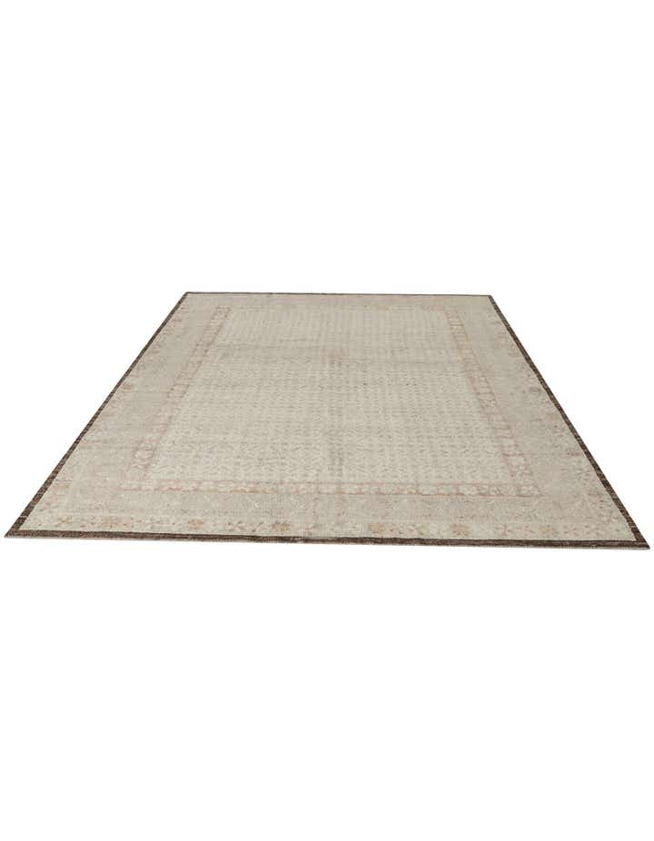 9' 2 x 11' 10 Hand Knotted Oushak Wool Rug