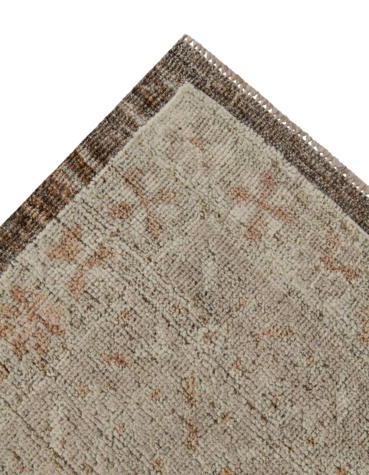 Detail image of 9' 2 x 11' 10 Hand Knotted Oushak Wool Rug