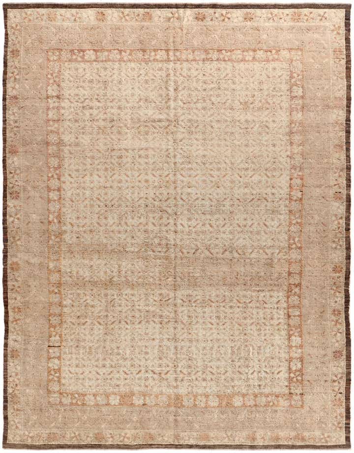 9' 2 x 11' 10 Hand Knotted Oushak Wool Rug