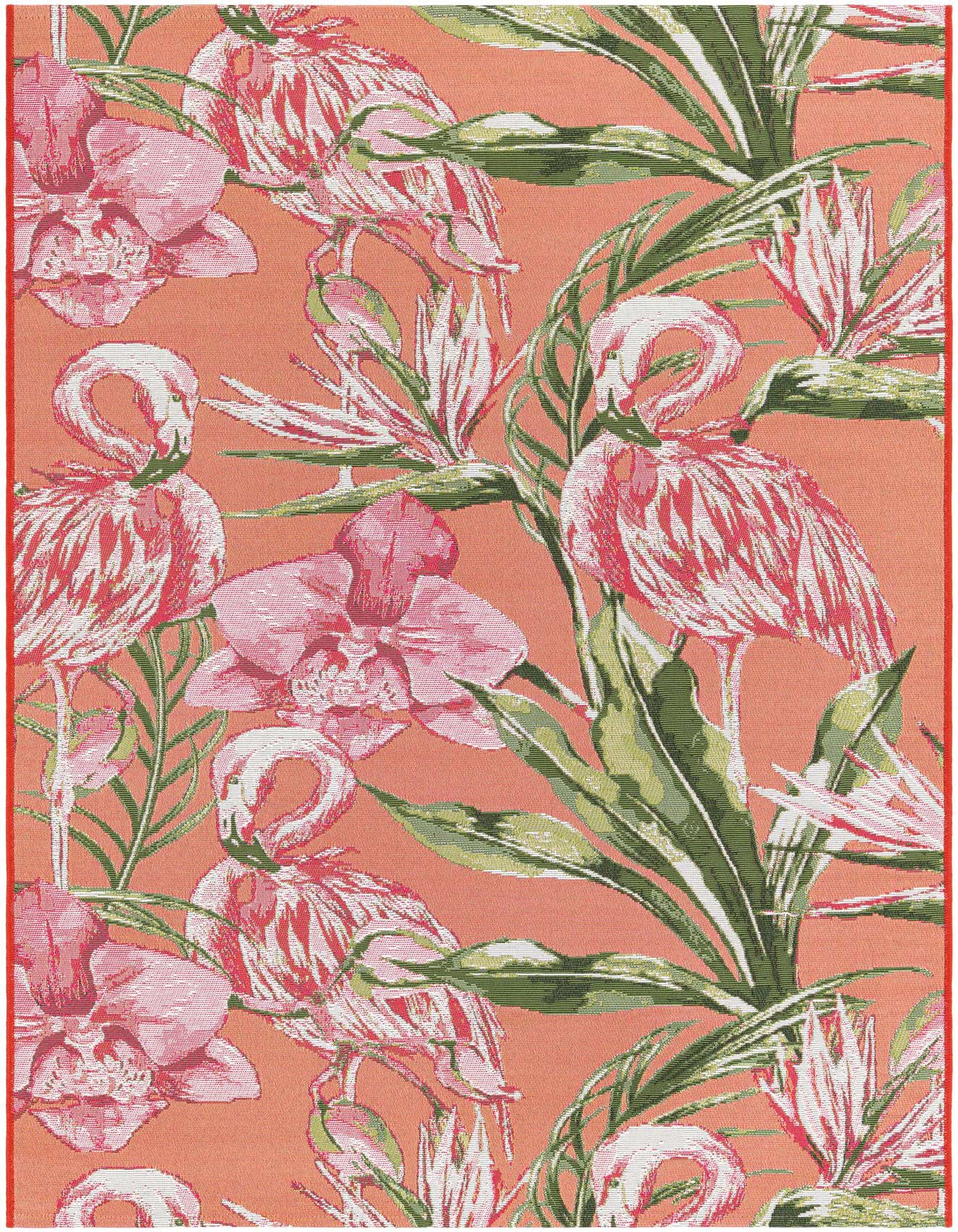 4' x 6' Easy-Clean Botanical Indoor / Outdoor Rug