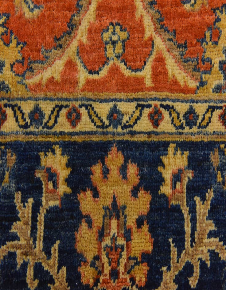 Detail image of 4' x 6' Hand Knotted Peshawar Ziegler Rug