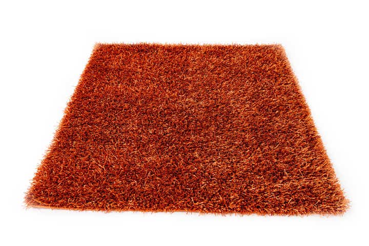 5' x 6' 6 Hand Knotted Solid Shag Rug