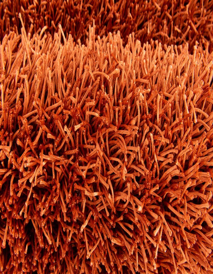 Detail image of 5' x 6' 6  Hand Knotted Solid Shag Rug