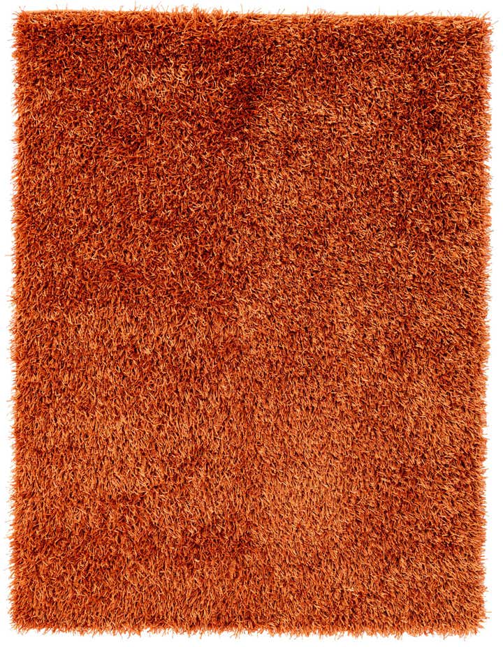 5' x 6' 6 Hand Knotted Solid Shag Rug