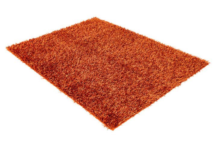 5' x 6' 6 Hand Knotted Solid Shag Rug