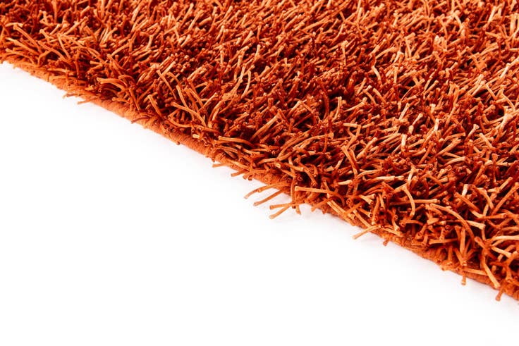 Detail image of 5' x 6' 6 Hand Knotted Solid Shag Rug