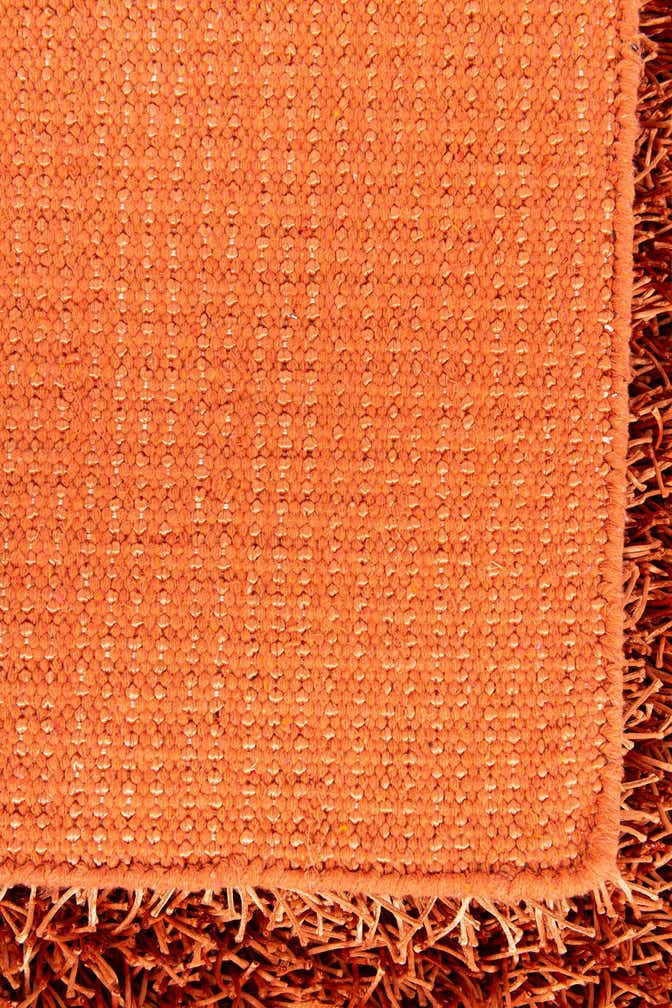 5' x 6' 6 Hand Knotted Solid Shag Rug