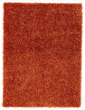 5' x 6' 6 Hand Knotted Solid Shag Rug