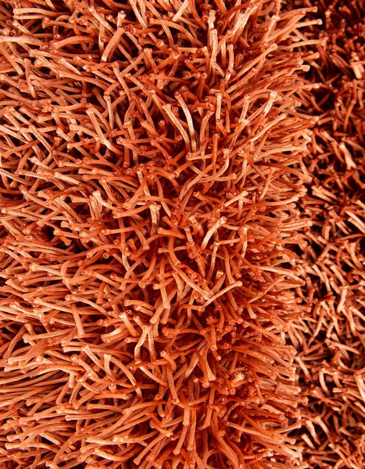 Detail image of 5' x 6' 4  Hand Knotted Solid Shag Rug