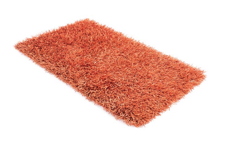 Detail image of 2' 8 x 4' 8 Hand Knotted Solid Shag Oriental Rug