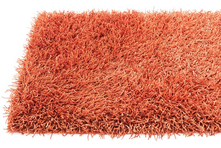 Detail image of 2' 8 x 4' 8 Hand Knotted Solid Shag Oriental Rug