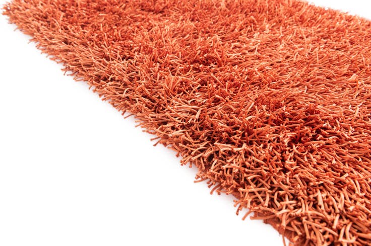 Detail image of 2' 8 x 4' 8 Hand Knotted Solid Shag Oriental Rug