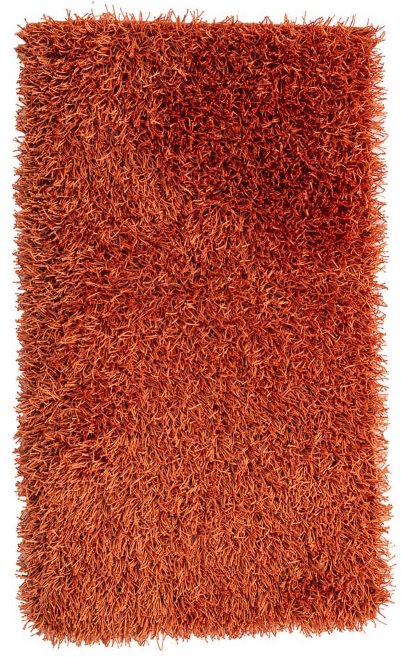 Detail image of 2' 8 x 4' 8 Hand Knotted Solid Shag Oriental Rug