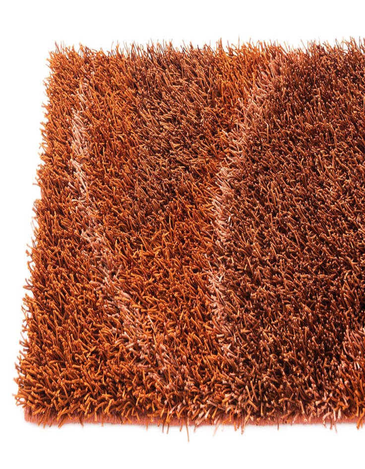 Detail image of 2' 6 x 4' 7 Hand Knotted Solid Shag Oriental Rug