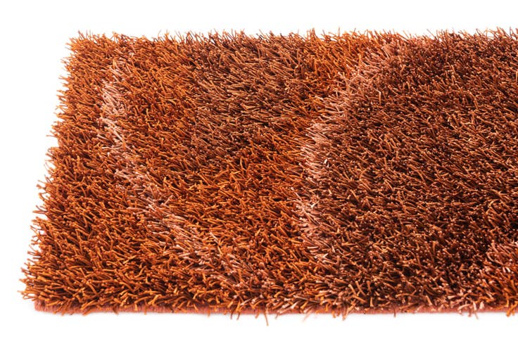 Detail image of 2' 6 x 4' 7 Hand Knotted Solid Shag Oriental Rug