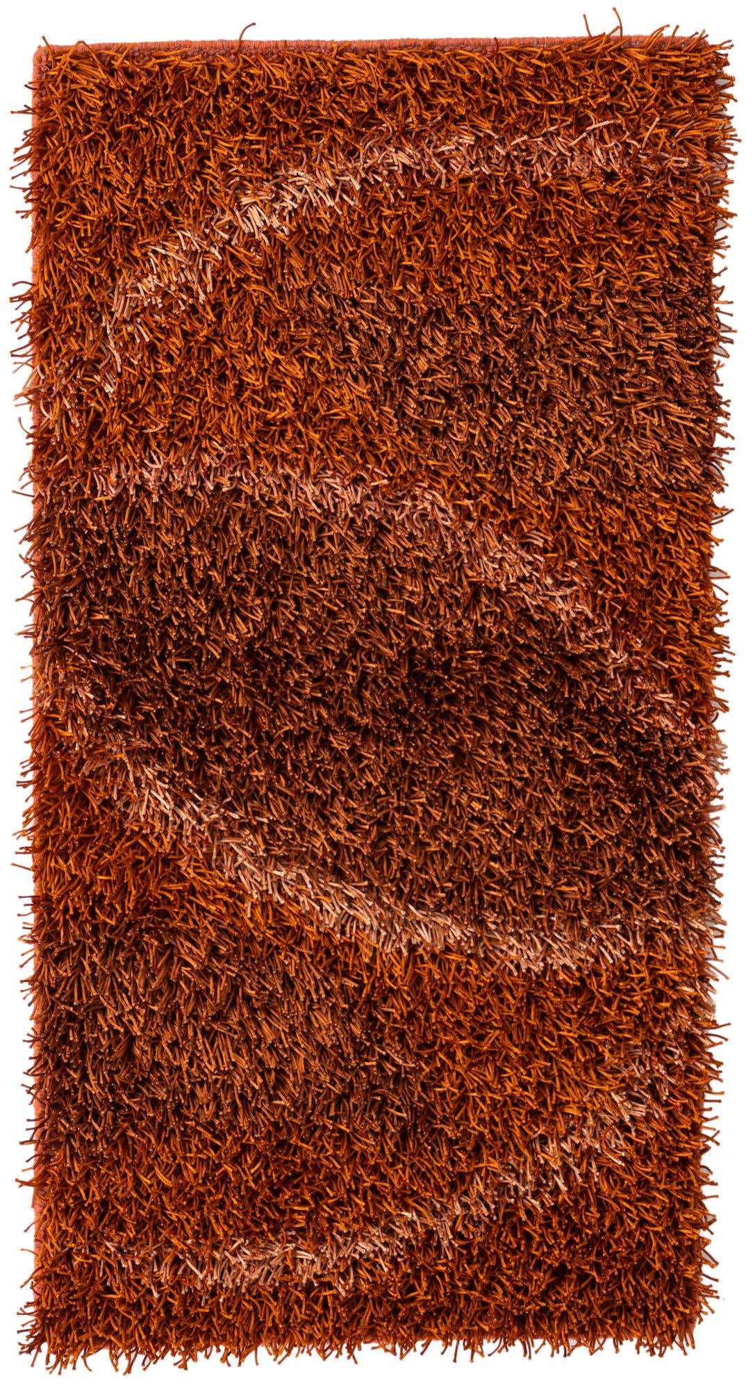2' 6 x 4' 7 Hand Knotted Solid Shag Oriental Rug
