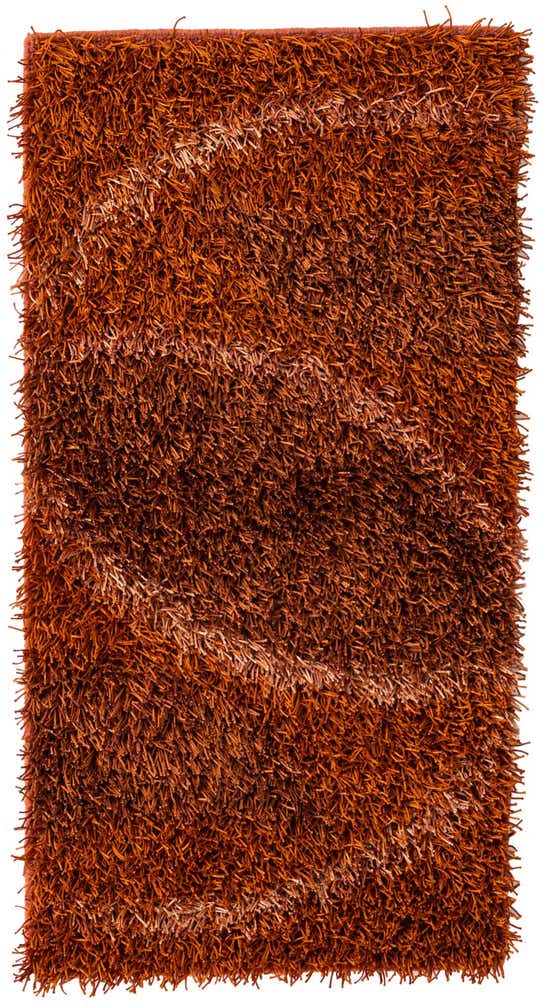 2' 6 x 4' 7 Hand Knotted Solid Shag Oriental Rug