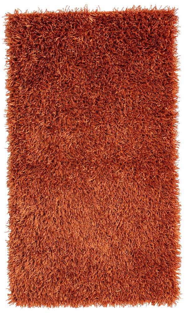 3' x 5' 4 Hand Knotted Solid Shag Oriental Rug
