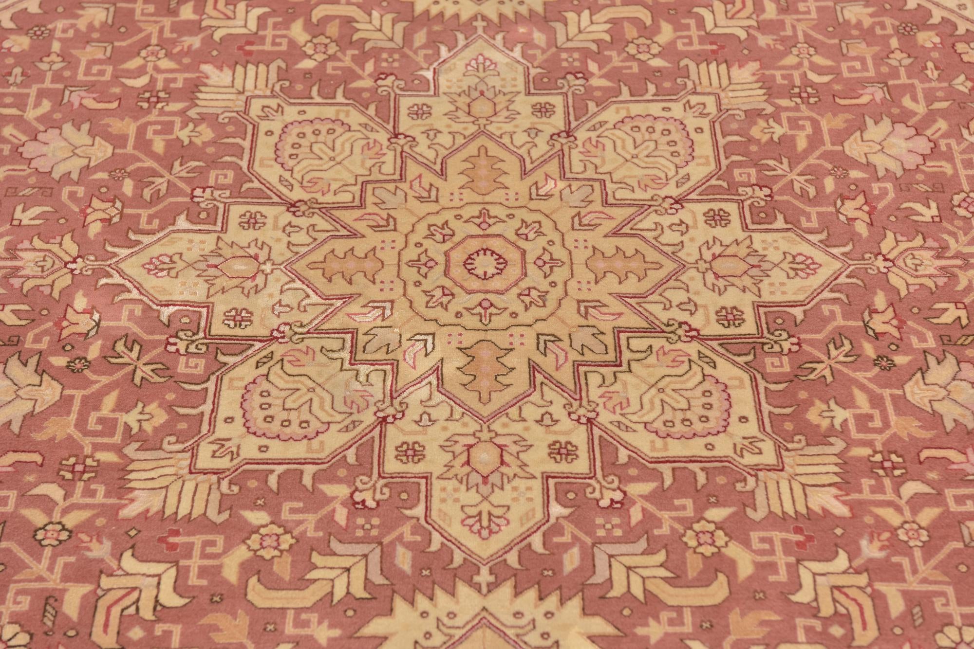 4' 10 x 7' Hand Knotted Tabriz Persian Rug