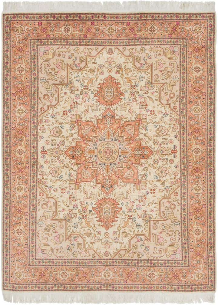 5' x 6' 6 Hand Knotted Tabriz Persian Rug