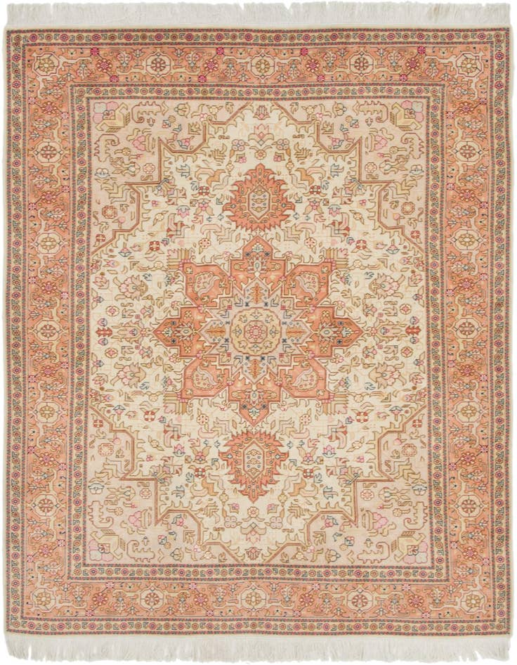 Detail image of 5' x 6' 6 Hand Knotted Tabriz Persian Rug