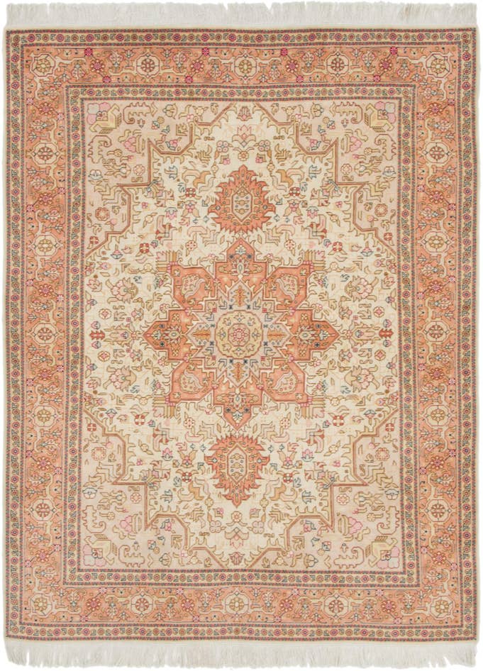 Detail image of 5' x 6' 6 Hand Knotted Tabriz Persian Rug