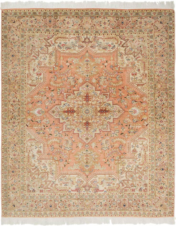 Detail image of 5' 1 x 6' 7 Hand Knotted Tabriz Persian Rug