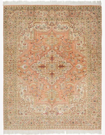 5' 1 x 6' 7 Hand Knotted Tabriz Persian Rug